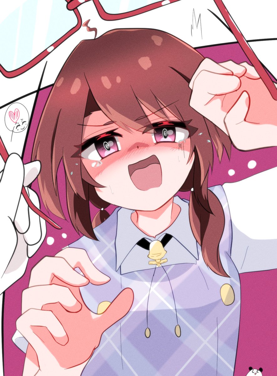 bone_vone_'s tweet image. 何も見えない菫子ちゃん🐼👓