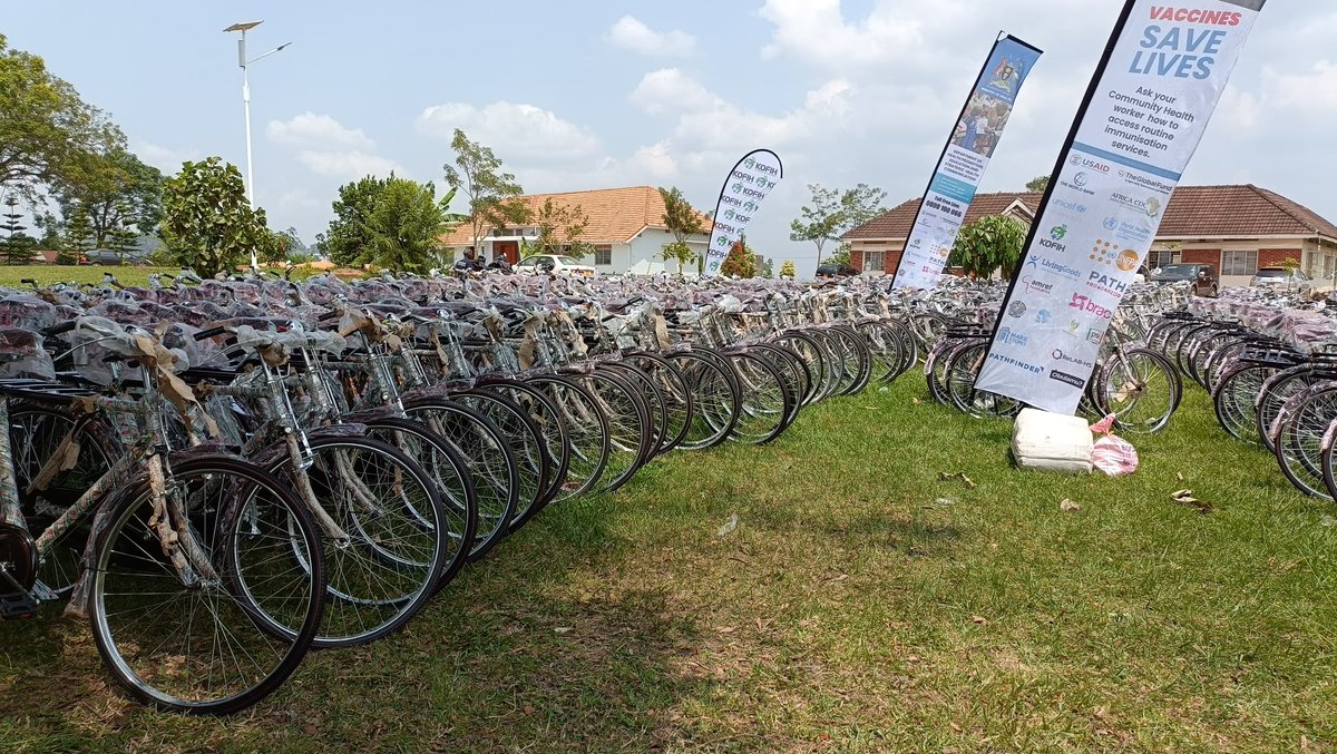 Dr Diana Atwine, the Permanent Secretary at the Ministry of Health, is in Masaka to preside over the handover 507 bicycles and 10 motorcycles aimed at improving healthcare access in the districts of Bukomansimbi, Masaka City, and Masaka District.

The initiative is part of the