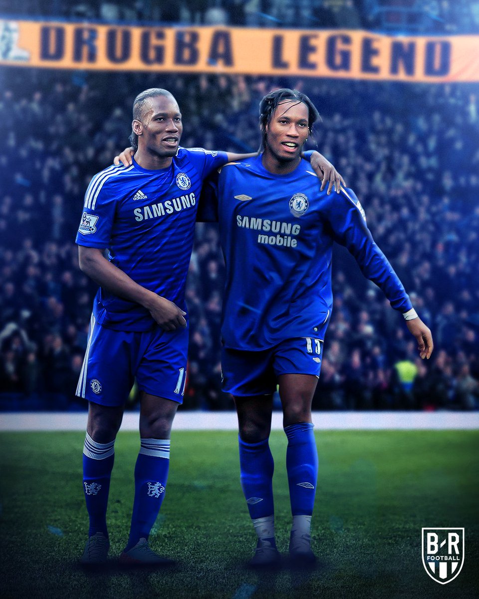 brfootball's tweet photo. 11 years ago, Didier Drogba returned to Chelsea for a second stint.

He made the most of his one-year deal, winning the Premier League and League Cup.

Legend 👑 https://t.co/hU6ZGj6eaV