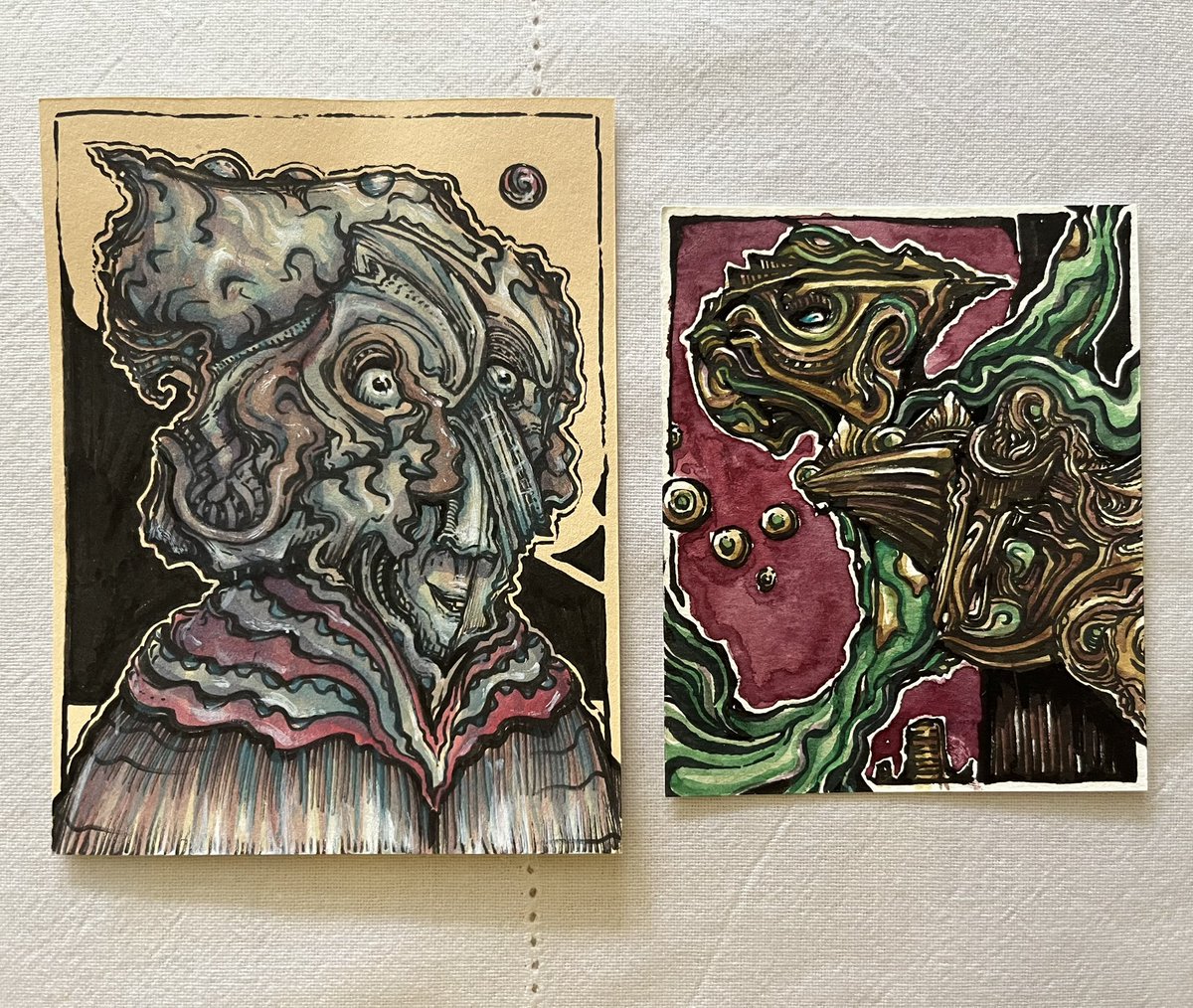 kilio_art's tweet image. Two fun new drawings, gm!