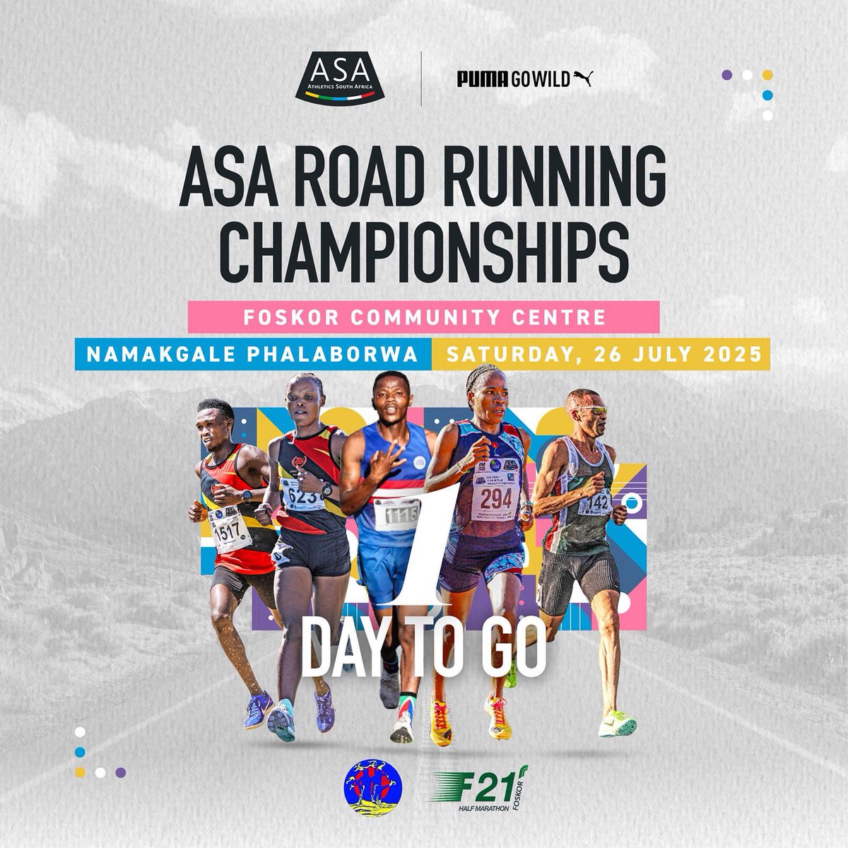AthleticsSA_'s tweet image. No breaks, no breathers 😤
We are bringing the heat in Phalaborwa 🔥🥵
#ASARoadRunningChamps