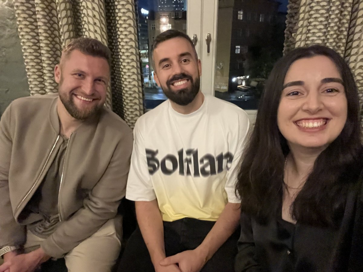 Tamar 天马 (@tamarincrypto) on Twitter photo Such a well-curated event! Investors from all over Europe flew in to hear Solana founders pitch their ideas at the Startup & Investor Dinner.
Cudos to <a href="/pattiruss_/">Patti</a> <a href="/zCase_/">zCase</a> <a href="/SuperteamDE/">Superteam Germany</a> and the amazing crew at <a href="/StakingFac/">Staking Facilities</a> for putting this together!
Event quality: 10/10 Such a well-curated event! Investors from all over Europe flew in to hear Solana founders pitch their ideas at the Startup & Investor Dinner.
Cudos to <a href="/pattiruss_/">Patti</a> <a href="/zCase_/">zCase</a> <a href="/SuperteamDE/">Superteam Germany</a> and the amazing crew at <a href="/StakingFac/">Staking Facilities</a> for putting this together!
Event quality: 10/10