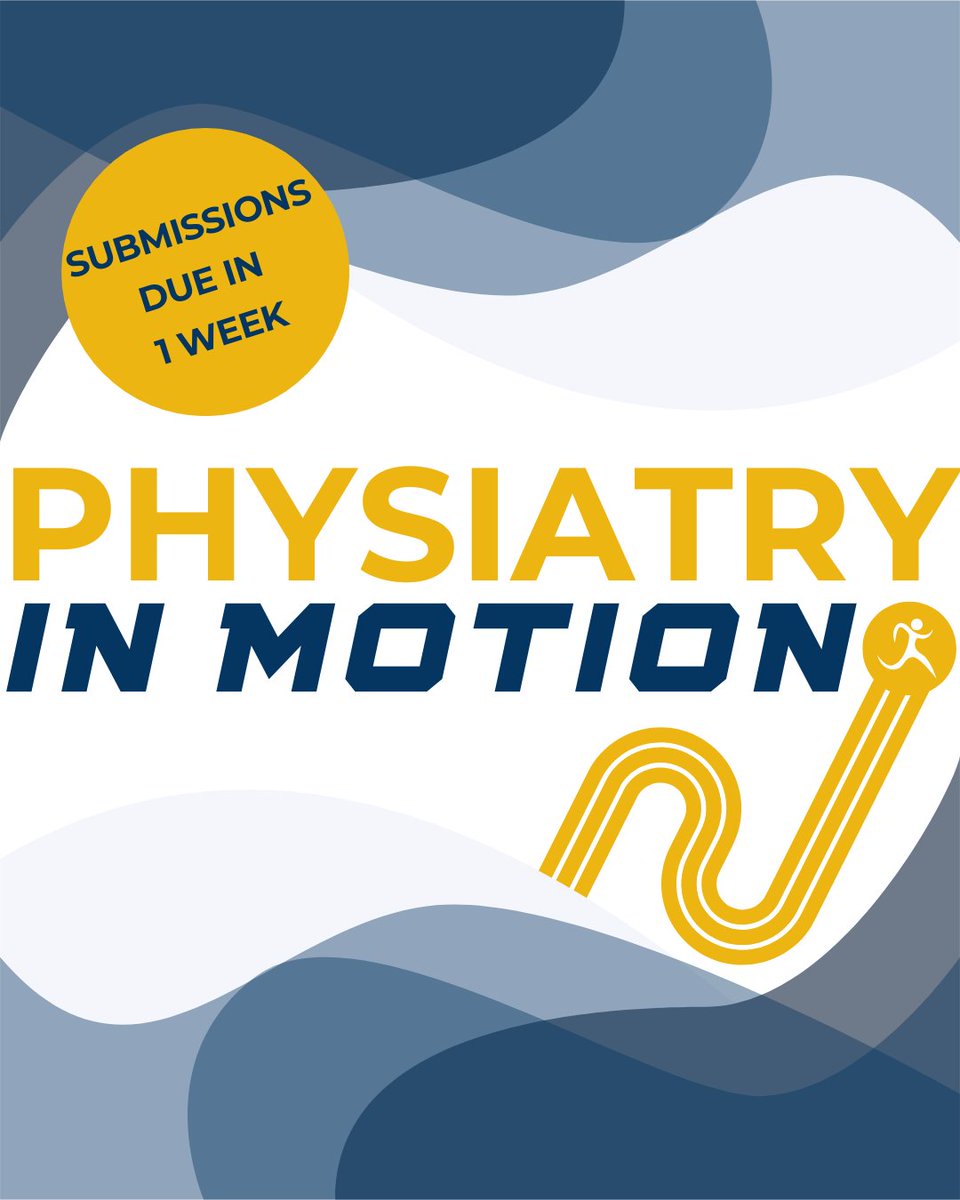 AAPhysiatrists's tweet image. We invite residents, fellows, medical students (MS4/OMS4) passionate about PM&R to submit their work for publication in the Summer issue of Physiatry in Motion! Please see the link in bio for details on how to submit. Submissions are due by August 1st.