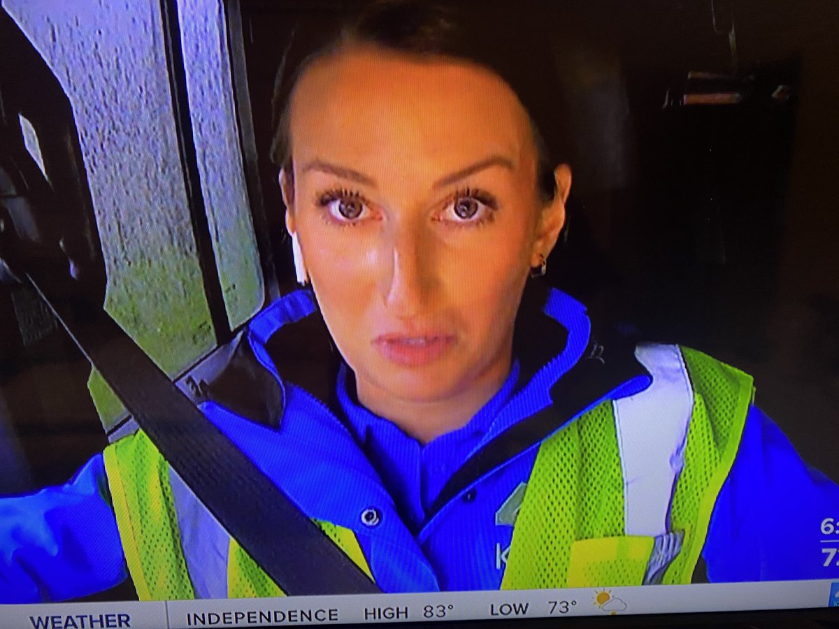 THellhake's tweet image. .@claire_ontheair is live in #Stormtracker with the latest on roads closed due to high water water throughout the @KansasCity metro @KSHB41