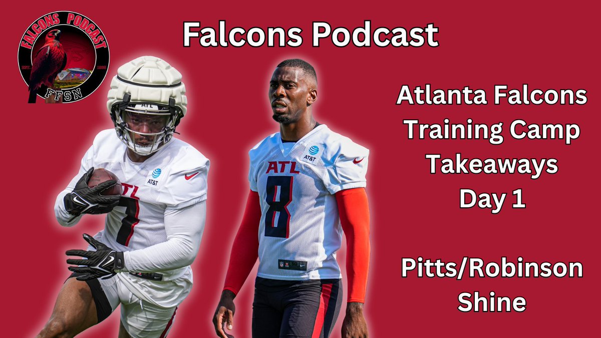 ScoutKennedy's tweet image. Special Friday Edition of the Falcons Podcast. Too much to talk about after Day 1 of Training Camp to wait. Hope you can join me at 8:30

#Falcons #AtlantaFalcons #RiseUp #DirtyBirds 

WATCH: youtube.com/live/HXxGBvjeq…