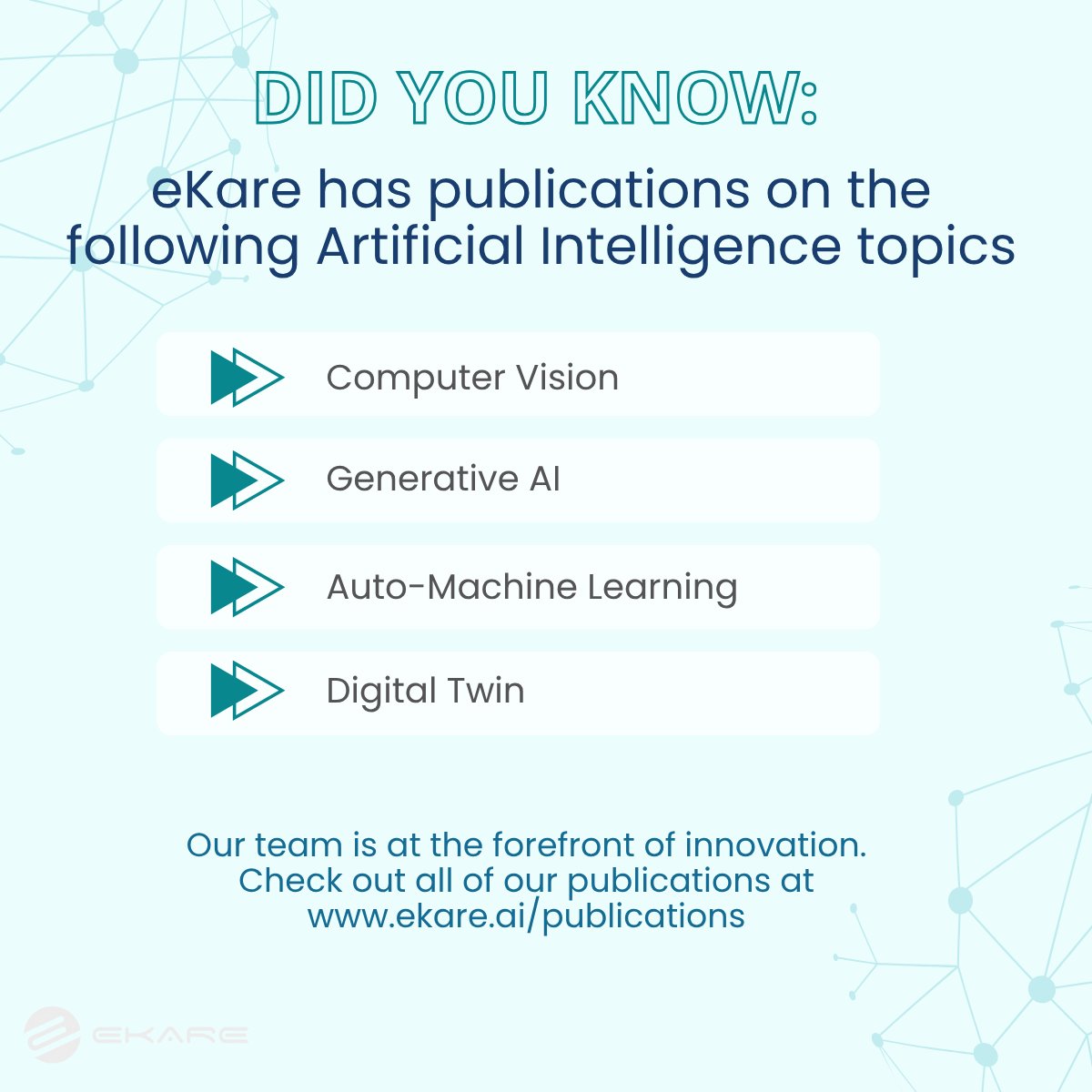 AI is reshaping the future of wound care — and eKare is leading the way.

From computer vision to generative AI, and digital twin technology, we’ve been at the forefront of applying cutting-edge innovations to real-world clinical challenges.
👉 hubs.la/Q03vHhbl0