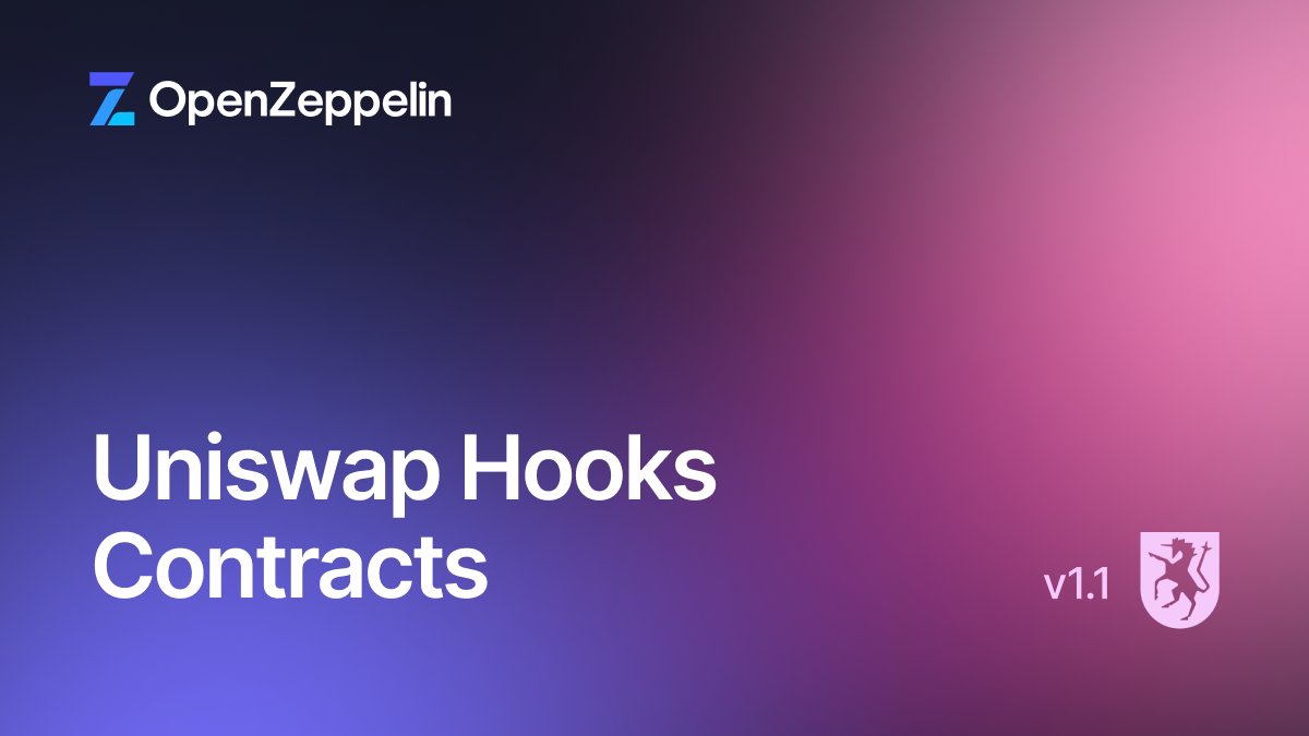 OpenZeppelin (@openzeppelin) on Twitter photo hey <a href="/Uniswap/">Uniswap Labs π¦</a> v4 devs β OpenZeppelin Uniswap Hooks Contracts v1.1 is here π¦
MEV protection, limit orders, Just-In-Time penalties, and a series of improvements to existing hooks deliver everything you need to build advanced Uniswap v4 pools.
Hereβs whatβs new in this release π hey <a href="/Uniswap/">Uniswap Labs π¦</a> v4 devs β OpenZeppelin Uniswap Hooks Contracts v1.1 is here π¦
MEV protection, limit orders, Just-In-Time penalties, and a series of improvements to existing hooks deliver everything you need to build advanced Uniswap v4 pools.
Hereβs whatβs new in this release π