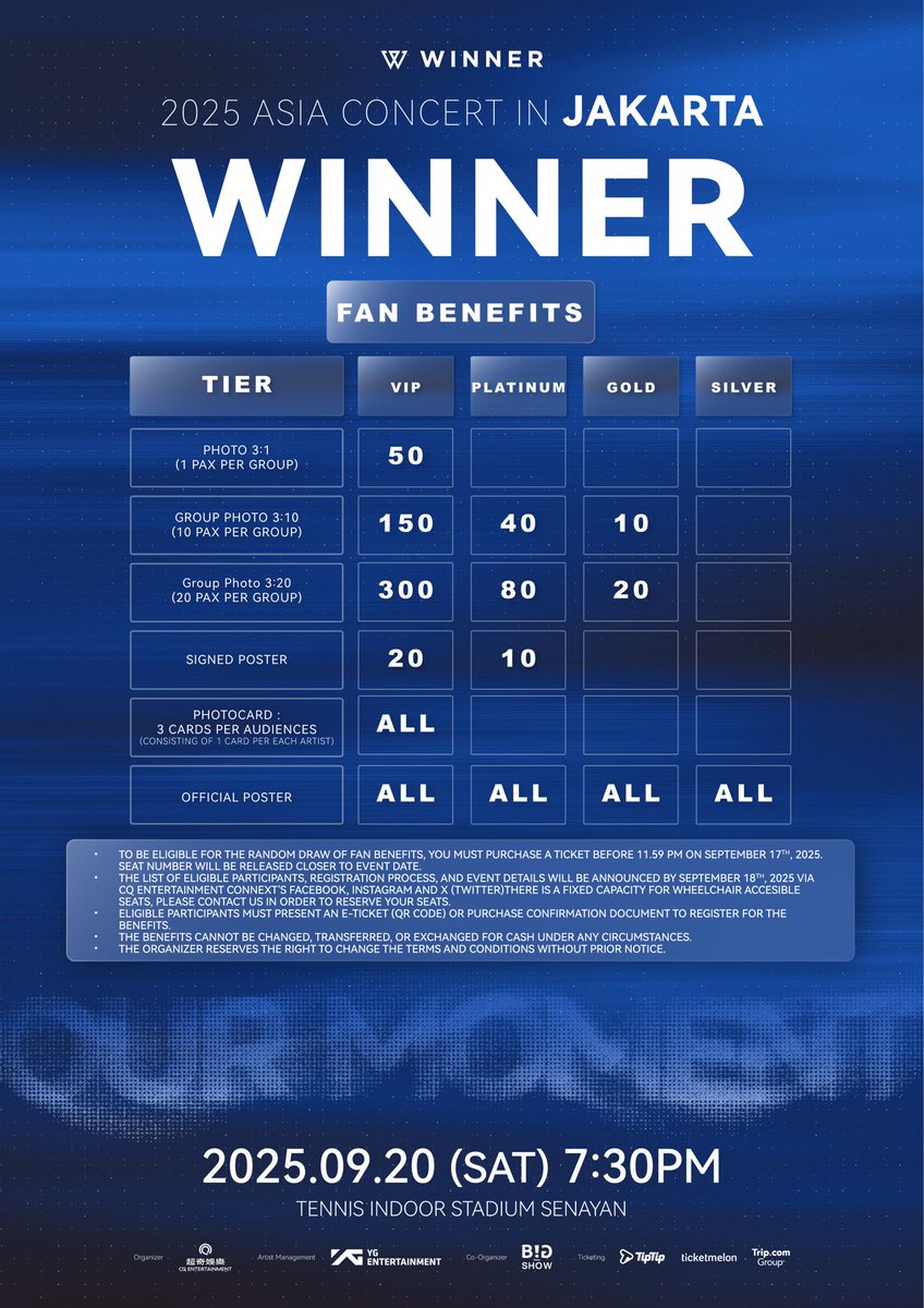 OliviahCindy's tweet photo. [Open JASA TITIP TIKET]

WINNER OUR MOMENT IN JAKARTA

✅️Wajib isi form
✅Diurus sampai tiket fisik
✅Fee Jastip 150k
✅️Gift official md
✅Tiket OOS sebelum co, refund 100%
✅Limited kuota

🔗https://t.co/E3qPetHSlk

#위너 #WINNER #JINU #HOONY #MINO #KANGSEUNGYOON #WTS Wisell https://t.co/E6MDLdm9NI