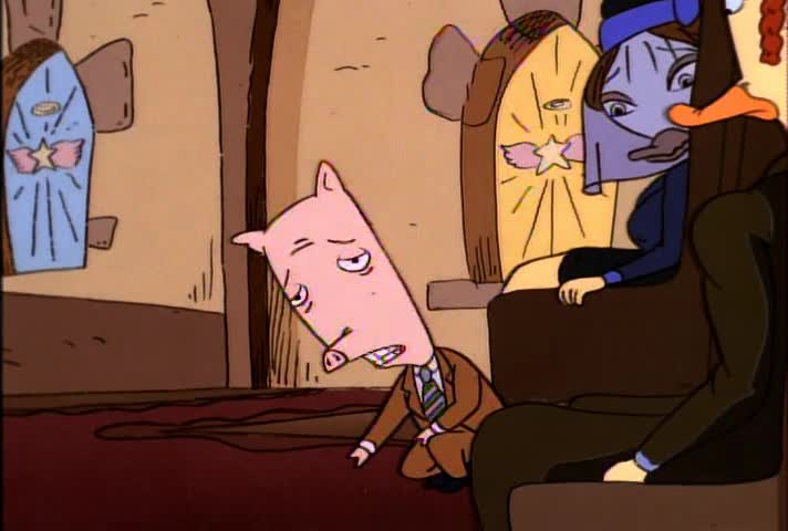 duckman_bot's tweet image. 3x11 - Pig Amok 00:04:19