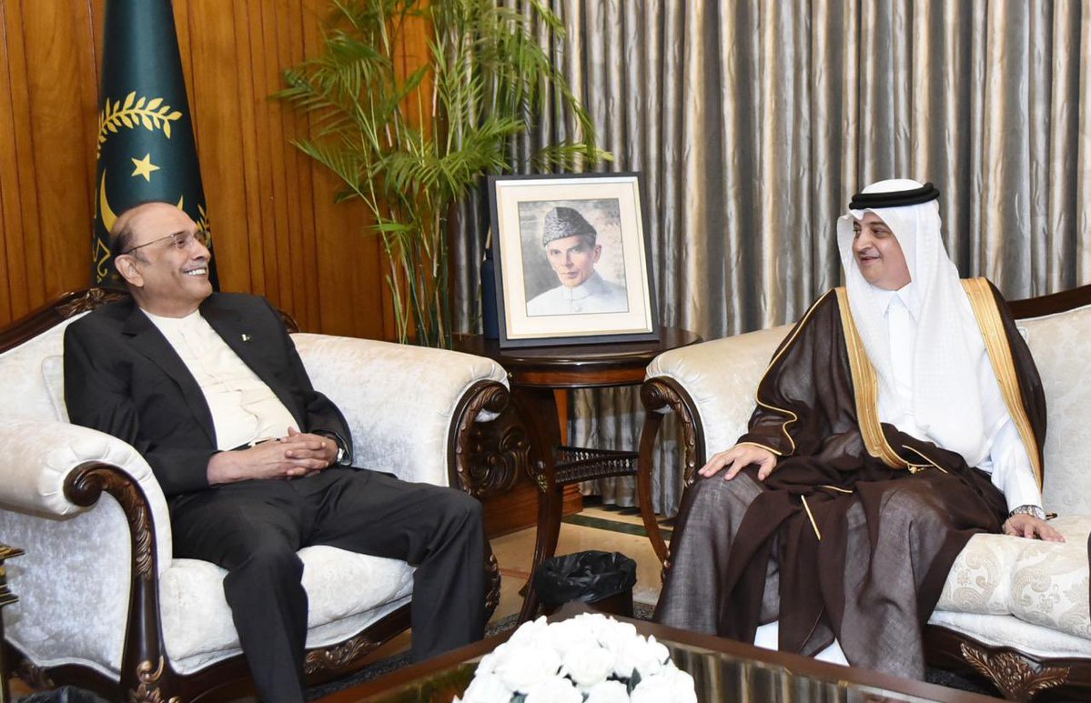 PPP (@mediacellppp) on Twitter photo The Ambassador of Kingdom of Saudi Arabia to Pakistan, Mr. Nawaf bin Said Al- Malki, called on President <a href="/AAliZardari/">AsifAliZardari</a>, at Aiwan-e- Sadr, Islamabad. The Ambassador of Kingdom of Saudi Arabia to Pakistan, Mr. Nawaf bin Said Al- Malki, called on President <a href="/AAliZardari/">AsifAliZardari</a>, at Aiwan-e- Sadr, Islamabad.