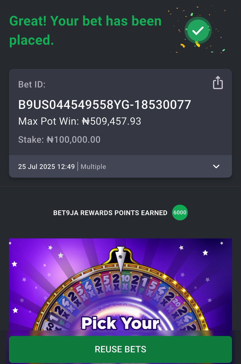 brightutd's tweet image. Booking codes on Bet9ja #Bet9jaCode
2.4 odds 👉 37Z8YCY
5 odds 👉 37Z959T
2 odds 👉 37Z99YD
2.6 odds 👉 37Z9FCW
Stake with what you can afford to lose.
Goodluck