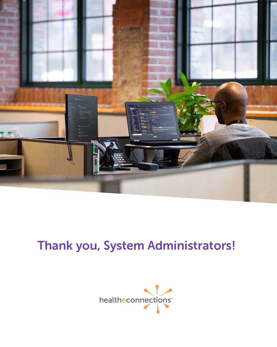 Happy System Administrator Appreciation Day! We’re grateful for the experts who keep our systems running smoothly—supporting hospitals, health systems, and the technology that powers quality care.