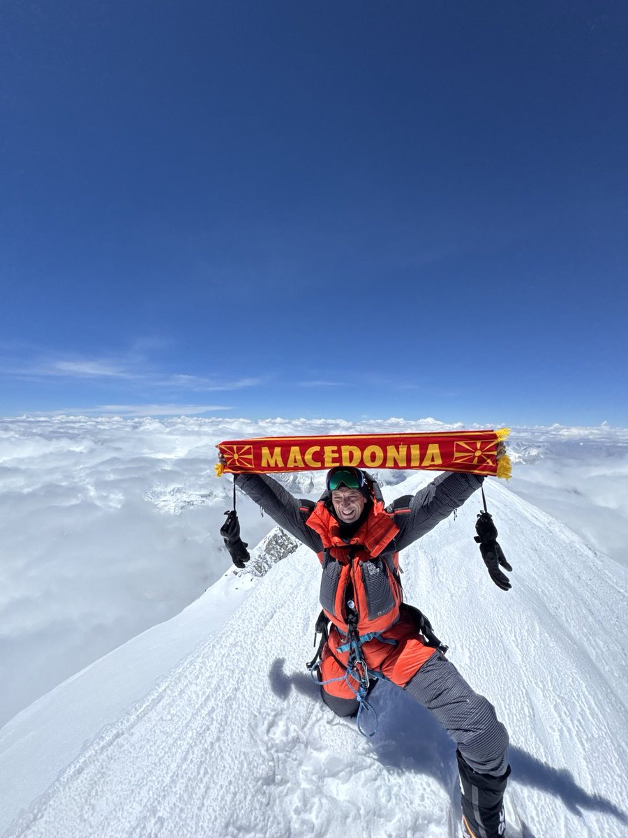 Со икачувсњето на Г1, Сашко Кедев го комплетираше подвигот 14×8000 со што ја впиша #Македонија во историјата на светската алпинистичка елита. Македонија се гордее👏🇲🇰
