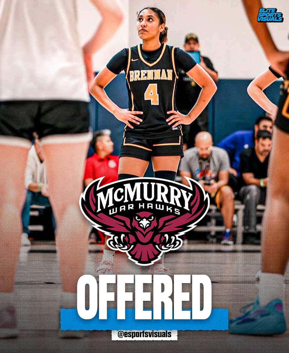esportsvisuals's tweet image. OFFICIAL OFFER!
2026 Guard Janea Walls has recently been offered a scholarship from McMurry University, announced on Wallsβ X.
πΈ@WilliamsFiles
#YouAreElite #EliteSportsVisuals @JaneaWalls @BballBrennan