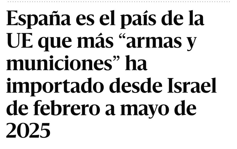 sara_vmartin's tweet image. Comprar armas a Israel mientras les llamas genocidas (que lo son), y conociendo lo de los móviles explosivos en Líbano y Siria, no parece muy inteligente. ¿Verdad, @sanchezcastejon ?