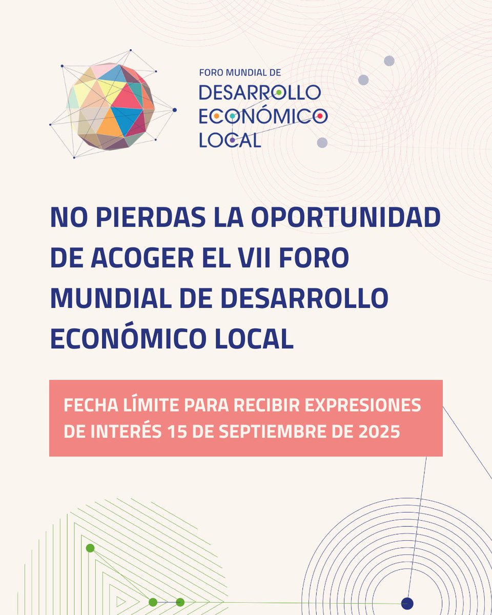 World Forum of Local Economic Development (WFLED) tweet media