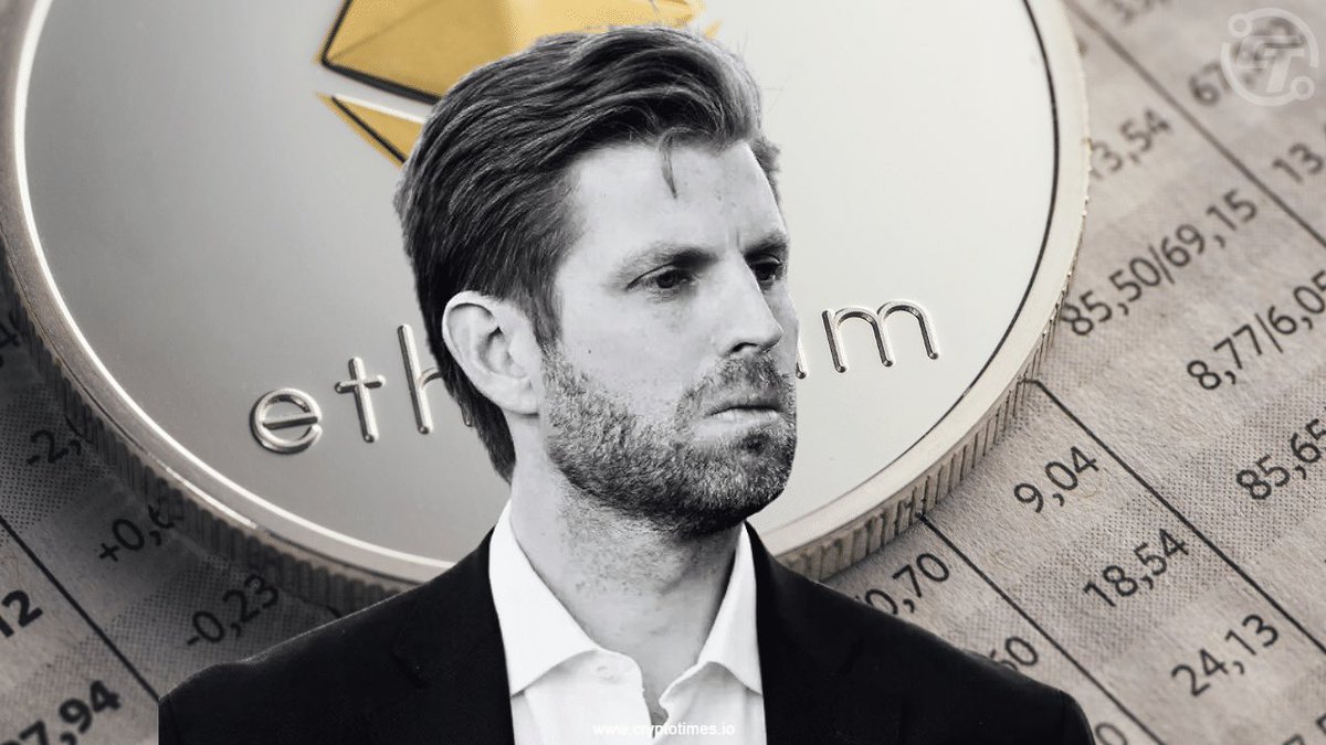 ERIC TRUMP SAYS ETHEREUM IS UNDERVALUED -- AGREES $ETH SHOULD BE TRADING  ABOVE $8K