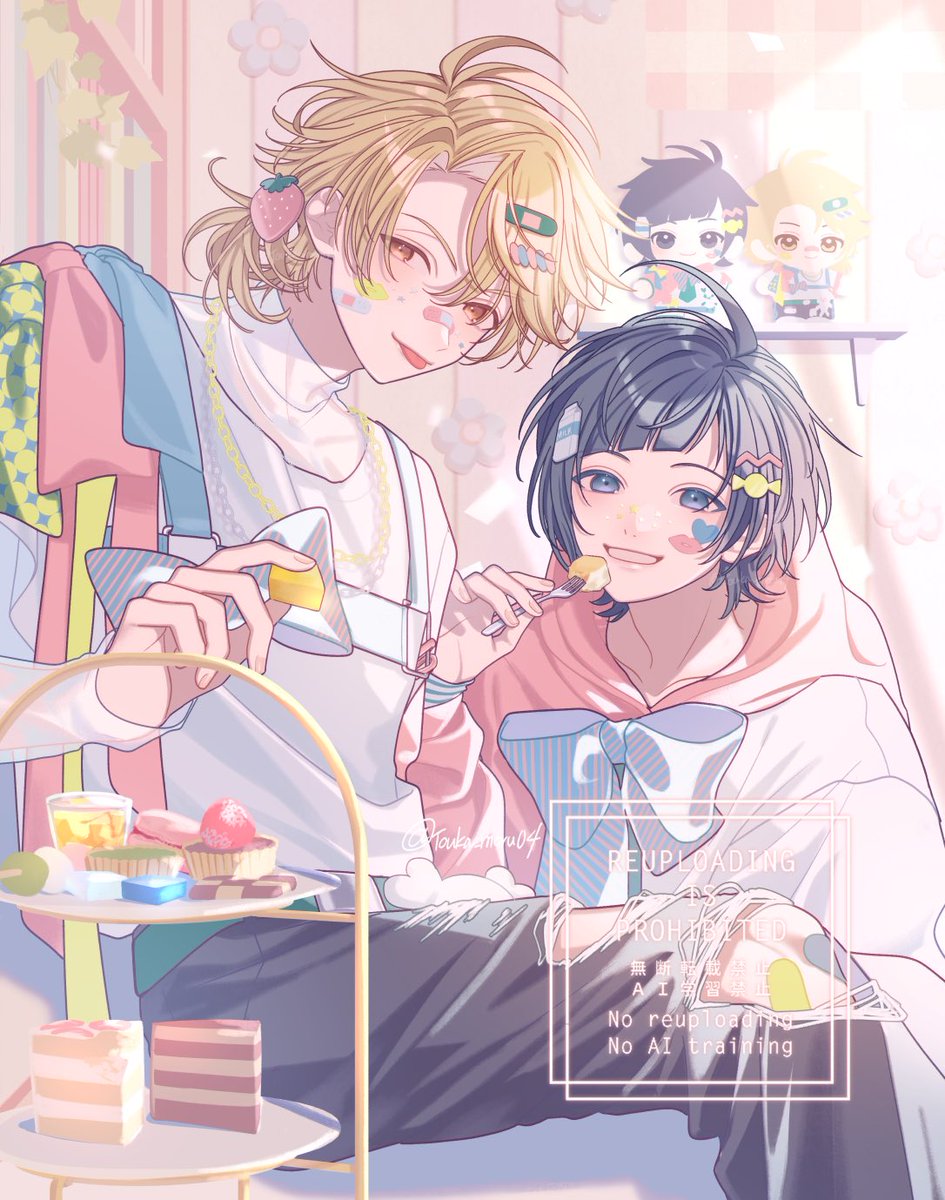 Touka_moru04's tweet image. #ハニワ美術部
服がかわい〜ので…