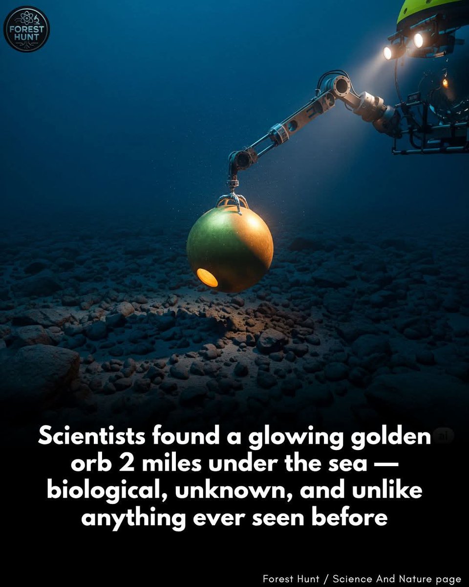 JaysonDC123's tweet image. A glowing golden orb found deep in the Alaskan sea might be a new lifeform — or something even stranger

Two miles beneath the frigid waves of the Gulf of Alaska, scientists recovered an object that defies every category we’ve ever known. Roughly the size of a grapefruit, the…