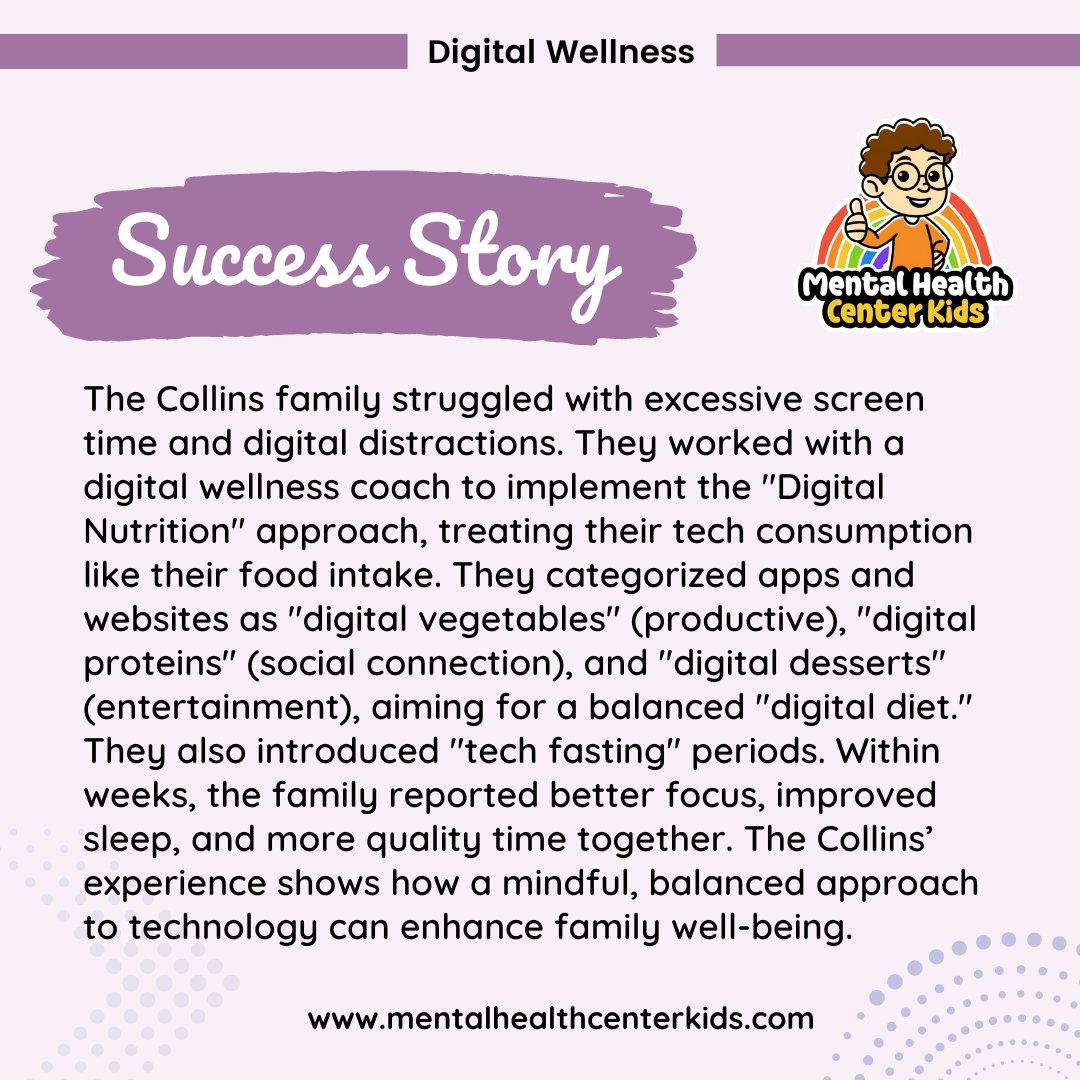 MHCenterKids's tweet image. &quot;Digital Nutrition&quot; balances tech consumption. How do you create a healthy tech diet?

#DigitalNutrition #TechBalance