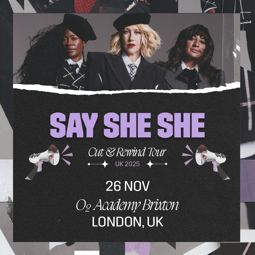 O2AcademyBrix's tweet image. Punk-chic, discodelic, and righteously rebellious. Have you got a ticket to @SaySheShe at O2 Academy Brixton on Wed 26 Nov? 🪩
 
Grab one now 👇

amg-venues.com/lbl450WtqlW