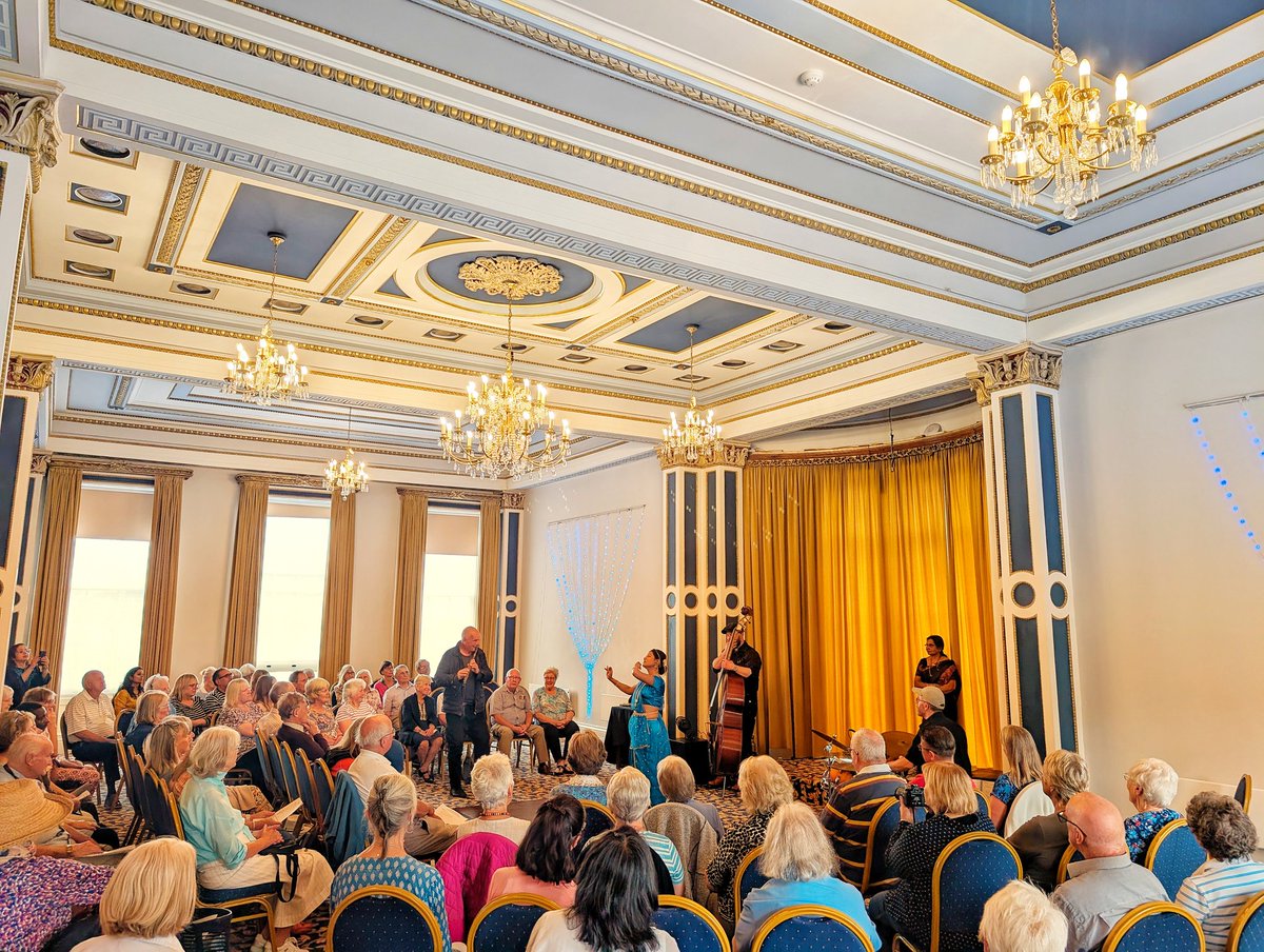 WightProms's tweet image. What a fantastic performance of Indian Classical Dance at this month's #WightPromsWednesdays with Suma & the Mystery Band at @WightProms & @TheGarlicFarm Over 50 joined us for lunch afterwards & over 60 dinner guests for tapas
