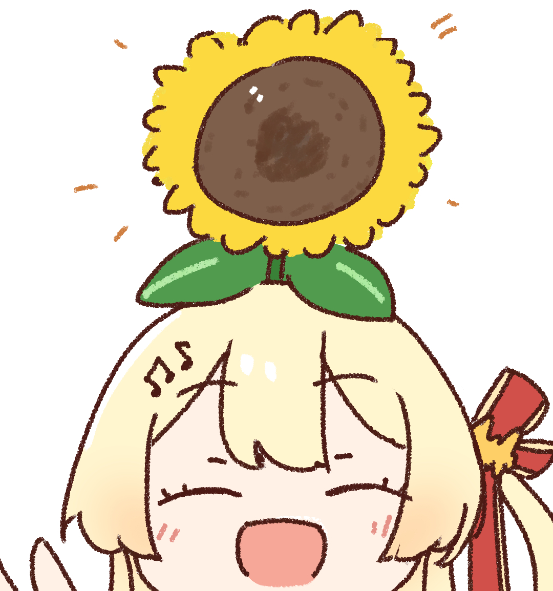 WCKsan's tweet image. ひまわり可愛い～ 
#ホロナツ歌枠リレー #Artnose #生音乃瀬