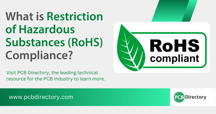 PCB_Directory's tweet image. What is RoHS Compliance?

The RoHS Directive restricts hazardous substances in electronics, fostering safer manufacturing practices.

Learn more: ow.ly/ic2550QvJMU

#pcb #RoHS #Compliance #Electronics #Manufacturing #Sustainability