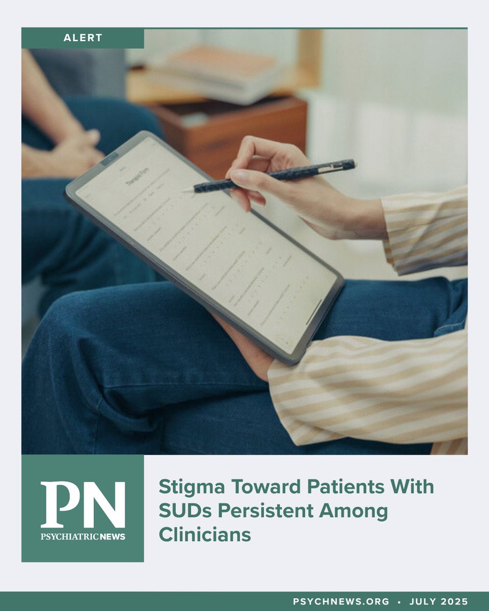 PsychiatricNews's tweet image. More than 30% of physicians and dentists said they prefer not to work with patients with an opioid use or stimulant use disorder, a significantly higher rate than reported for other conditions that carry stigma such as HIV (9%), depression (9%), or even alcohol use disorder…