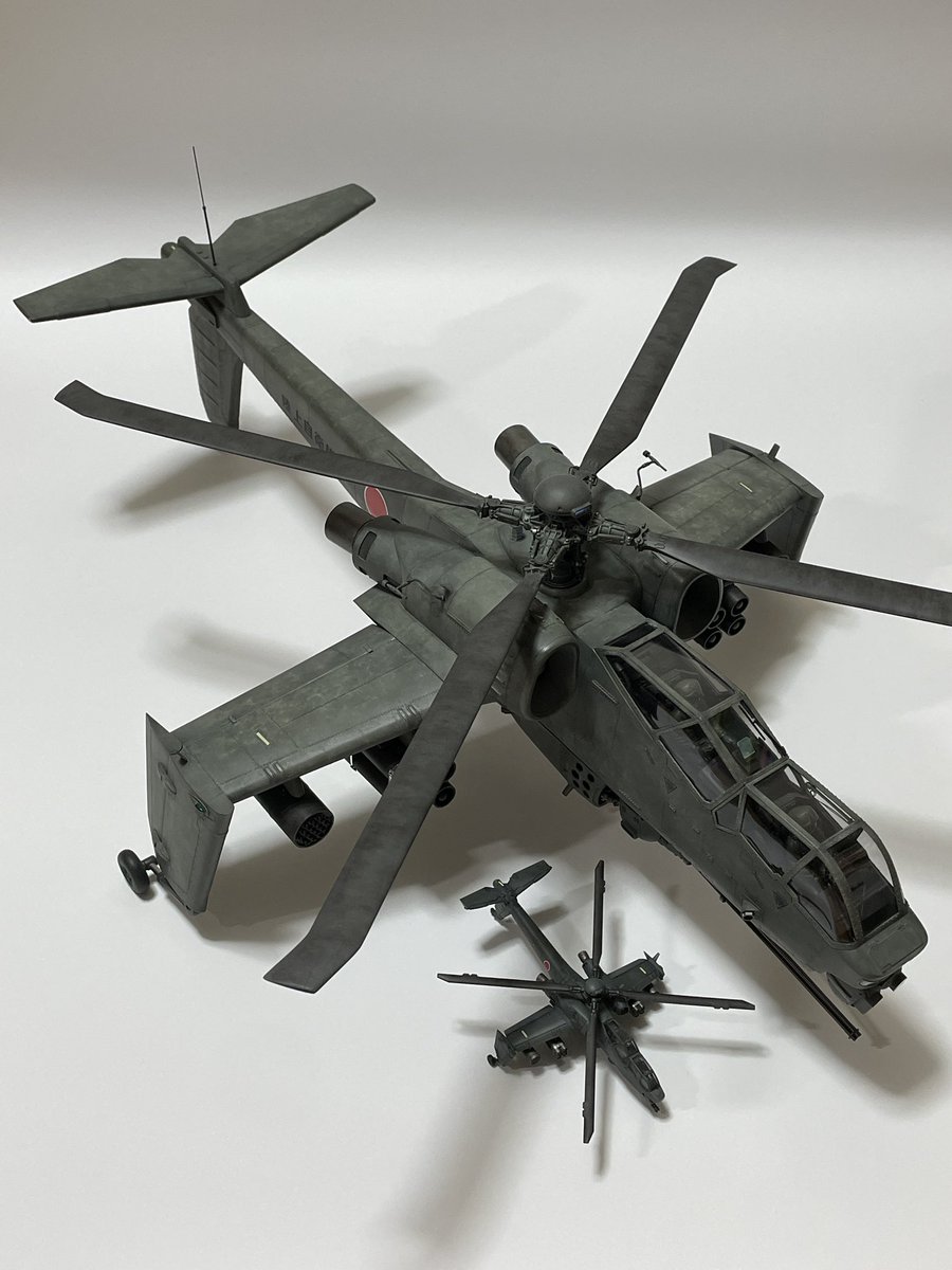 wizard03_765's tweet image. 1/32 AH-88 ヘルハウンド
1/144 AFH-02B ヘルハウンド
完成したのでお約束の2ショット(^^)
#パトレイバー
#パト2
