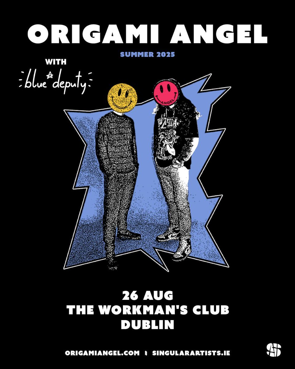 singularartists's tweet image. SPECIAL GUEST ADDED
Local legends : @bluedeputyband
will be on support duties for...
@GAMIGANG - LIVE
@WorkmansDublin
26th August 2025
TICKETS ⬇️
singularartists.ie/show/origami-a…
In support of the DC
their new 3rd album
FEELING NOT FOUND
( out now via @CIRecs )