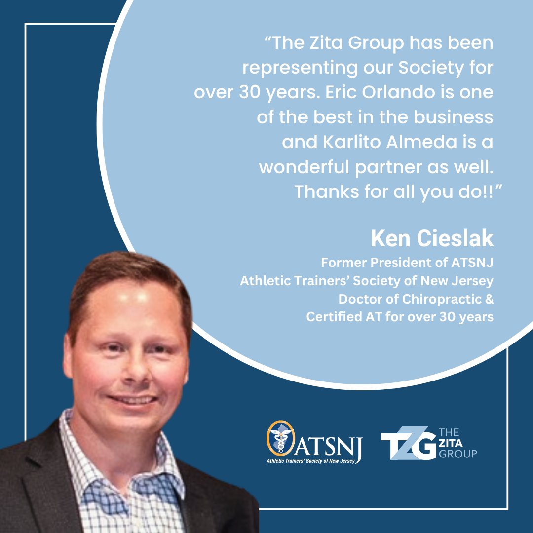 The Zita Group (@thezitagroupnj) on Twitter photo For 30+ years, we’ve worked with <a href="/ATSNJ/">ATSNJ, Inc.</a> to support athletic trainers across NJ. Thank you, ATSNJ, and past president <a href="/CieslakDr/">Ken Cieslak</a>, for your continued trust!
Learn more about ATSNJ: bit.ly/3UsBGbH For 30+ years, we’ve worked with <a href="/ATSNJ/">ATSNJ, Inc.</a> to support athletic trainers across NJ. Thank you, ATSNJ, and past president <a href="/CieslakDr/">Ken Cieslak</a>, for your continued trust!
Learn more about ATSNJ: bit.ly/3UsBGbH