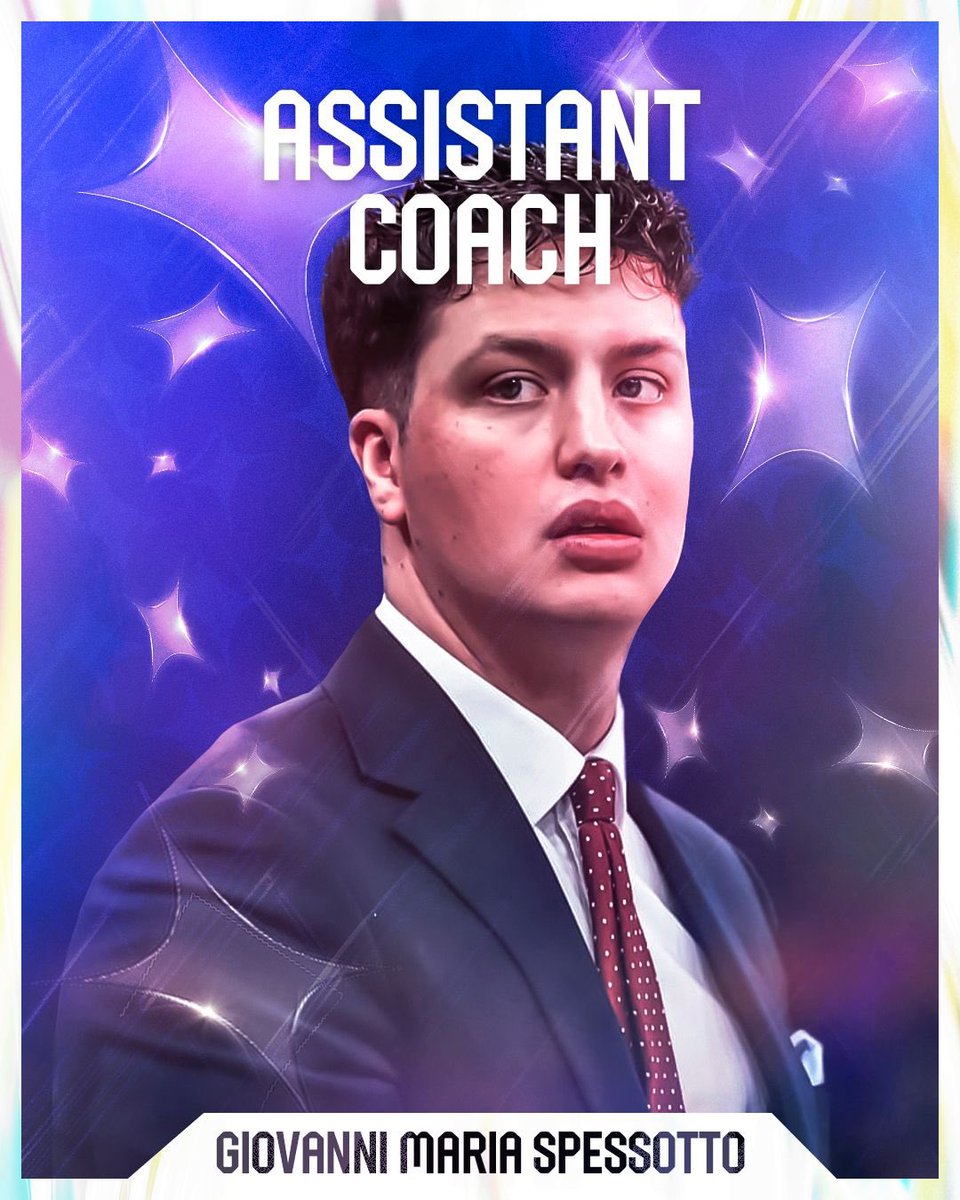 ParisBasketball's tweet image. Welcome to Paris Giovanni Maria Spesotto 🖤❤️💙
Assistant de Francesco Tabellini à Nymburk, Giovanni Maria Spesotto vient également compléter le coaching staff en tant qu’assistant pour la saison prochaine 🙌