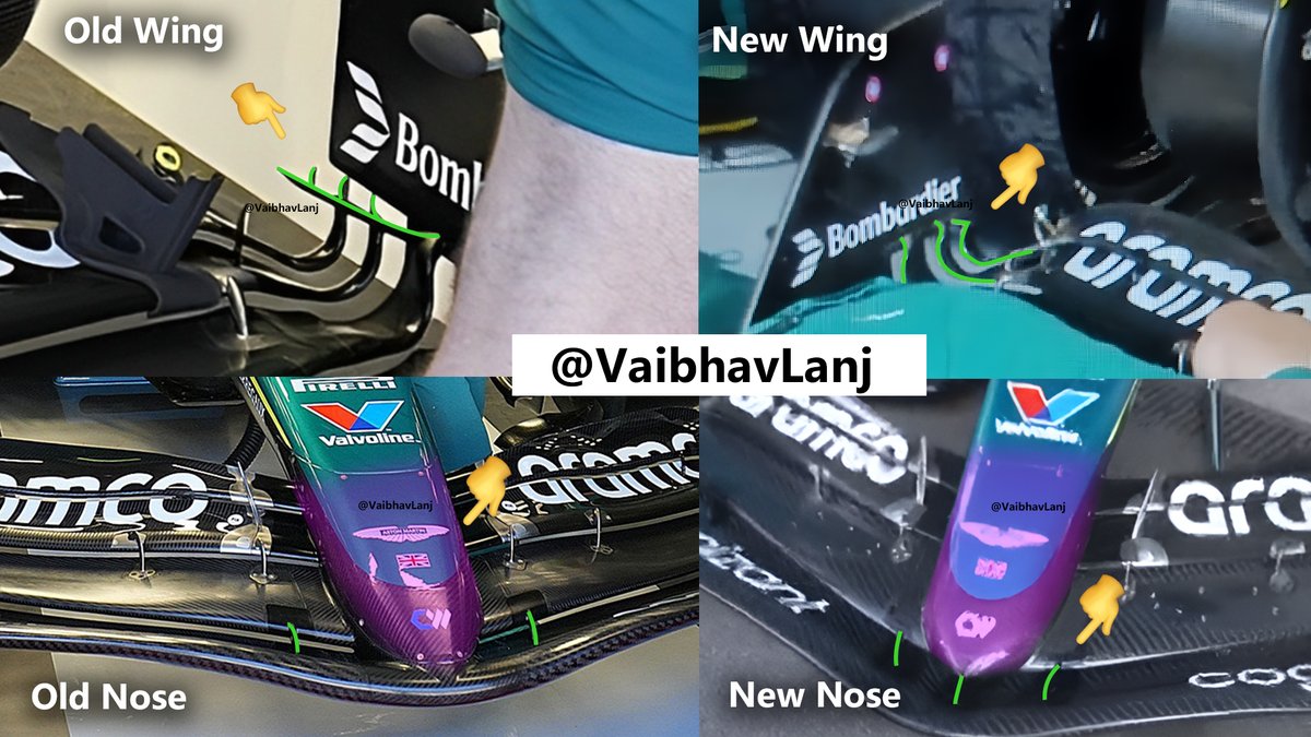 🚨 I have compared the previous front wing with the new one .
- One interesting thing i saw is the front wing endplate of the new wing is very similar to the endplate they used before the SpanishGP

#astonmartinf1 #f1 #BelgianGP #AMR25
