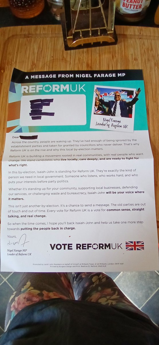 Dear <a href="/Nigel_Farage/">Nigel Farage MP</a>
How about...NO!!!!!

And that is my political stance on the Reform Party...moving on!
<a href="/reformparty_uk/">Reform UK</a> 
Oh small reminder. There is not one person in this country who isn't descended from immigrants. My ancestors were invaders!
