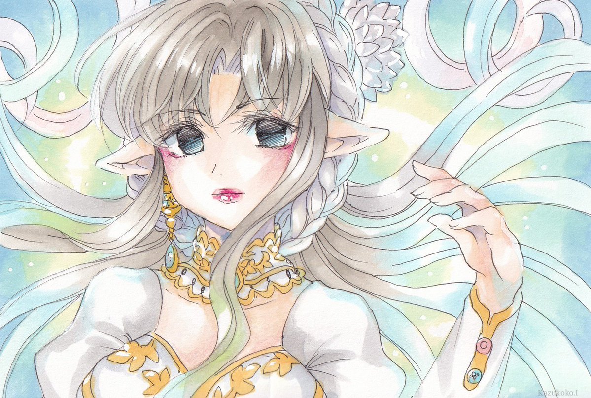 Kazukoko_I's tweet image. 盲目の姫君

#イラスト
#コピック
#絵描きさんと繋がりたい