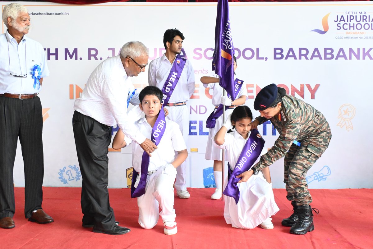 suryacommand's tweet image. ๐ฎ๐ณ *Honouring Heroes, Inspiring Leaders* ๐ฎ๐ณ
On the occassion of Kargil Vijay Diwas, Col Neha Bhatnagar, CO, #SuryaDisposers, graced the Investiture Ceremony at Seth M.R. Jaipuria School, #Barabanki as Chief Guest.
The event featured a ceremonial welcome by students with aโฆ