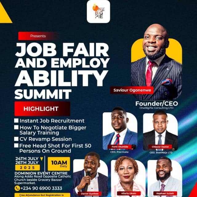 KingdomLifeSTR's tweet photo. Finding your area of passion will help you to develop your career path - Femi Olumide
#jobfair #emoloyability https://t.co/eTwYciwrqX