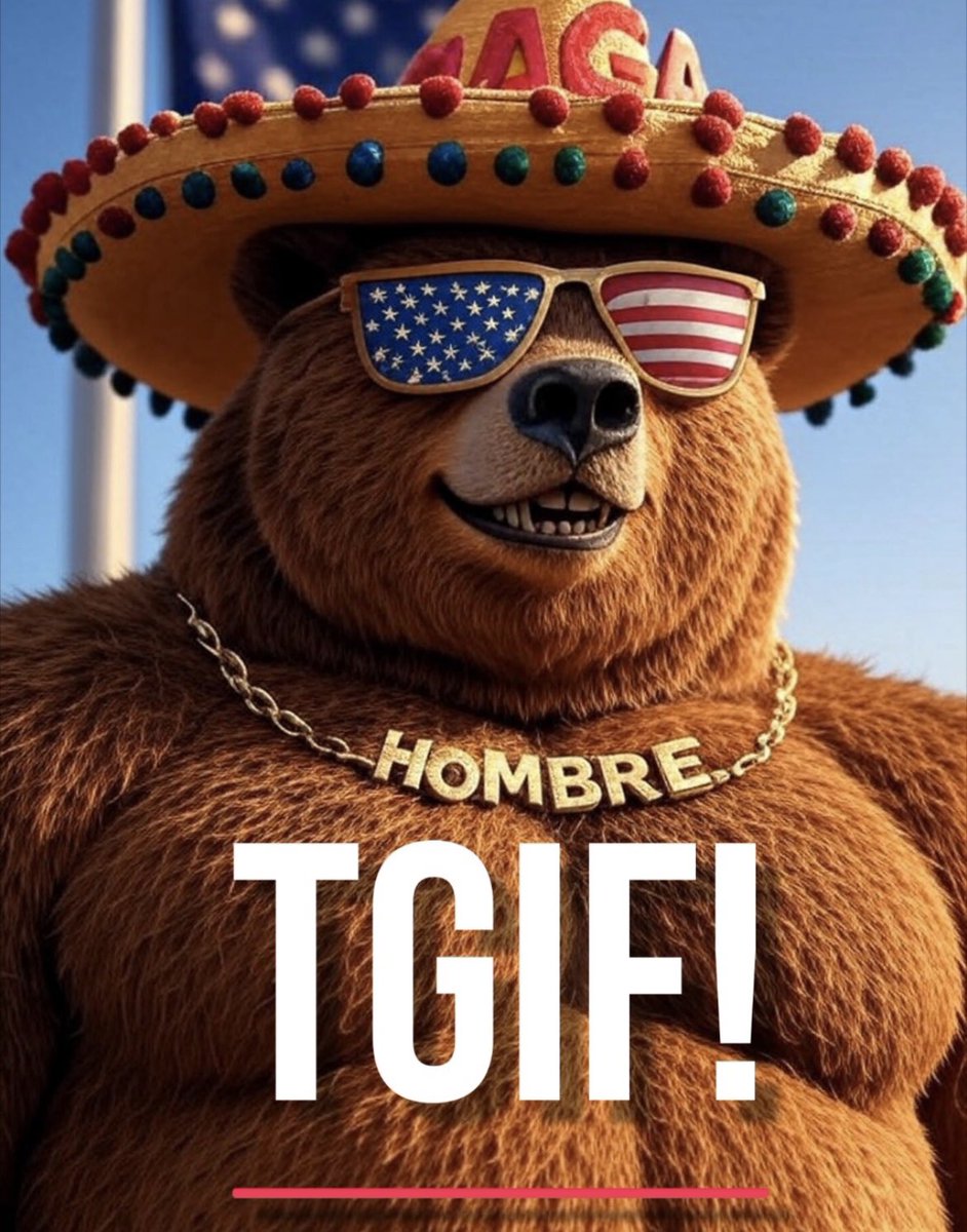 Good morning MAGA and TGIF!

Go have the best Friday out there, live it up today! 🇺🇸☀️