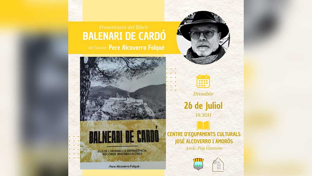 📖✍ Un nou llibre sobre el balneari de Cardó es presenta este dissabte a Tivenys

📷 LA NOTÍCIA: setmanarilebre.cat/un-nou-llibre-…

<a href="/Benifallet/">Benifallet</a> <a href="/CulturaStte/">CulturaTerresEbre</a> <a href="/cultura_cat/">Cultura</a> <a href="/manelzaera/">Manel Zaera 🎗</a> <a href="/catexperience/">Catalunya Experience</a> <a href="/culturacatalana/">Capital Cultura Cat</a> <a href="/govterresebre/">Delegació del Govern a les Terres de l'Ebre</a> <a href="/castorgonell/">Joan Castor Gonell</a> #Benifallet #TerresdelEbre