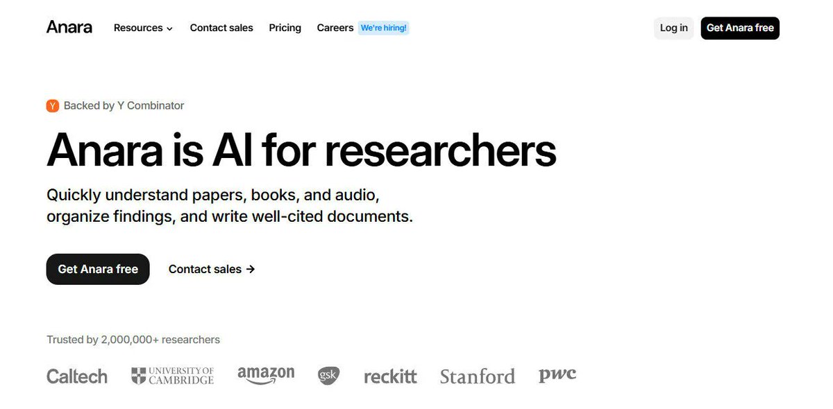 bestfreeaitools's tweet image. Anara Your AI Research Assistant for Faster Understanding & Writing
Are you a PhD candidate drowning in literature reviews, a research scientist struggling to extract actionable insights ...
bestfreeaitools.io/ai-tools/anara…
#Research #Education #Summarizer
