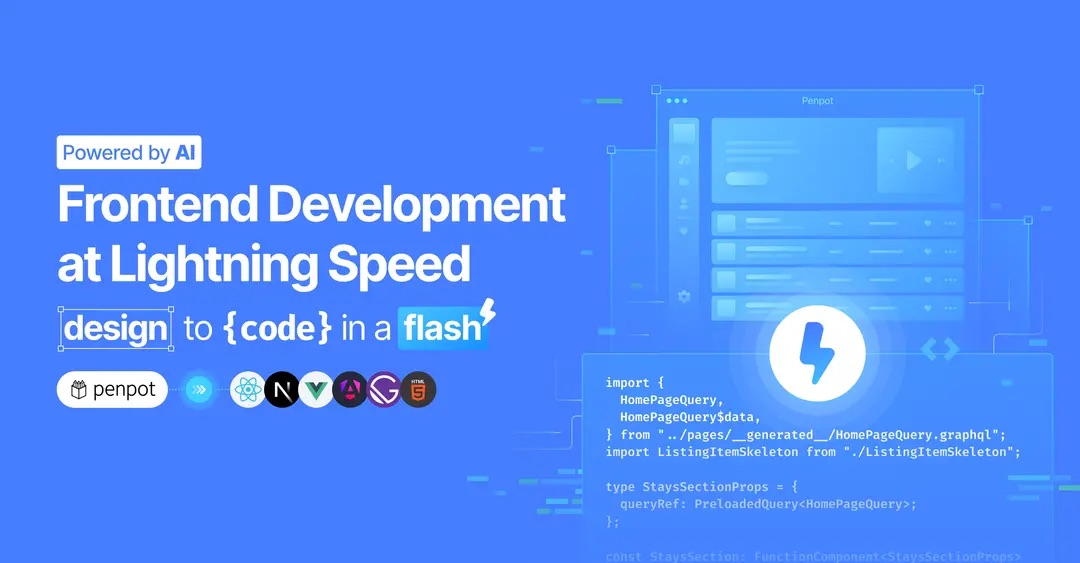 penpotapp's tweet image. Have you already tried the @locofy_ai plugin!
Turn your Penpot designs into clean, frontend code for React, HTML/CSS, Angular, Next.js, Gatsby, & Vue with Locofy Lightning.
penpot.app/penpothub/plug…