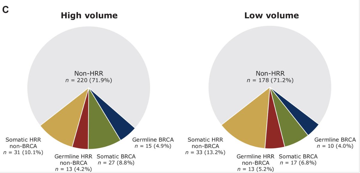 Ecastromarcos's tweet image. Our last paper in @Annals_Oncology: BRCA and HRR muts have similar prevalence in low and high volume mHSPC, but greater impact in low volume😯. Doublets with ARPi or docetaxel result in comparable poor outcomes for BRCA pts
annalsofoncology.org/article/S0923-…