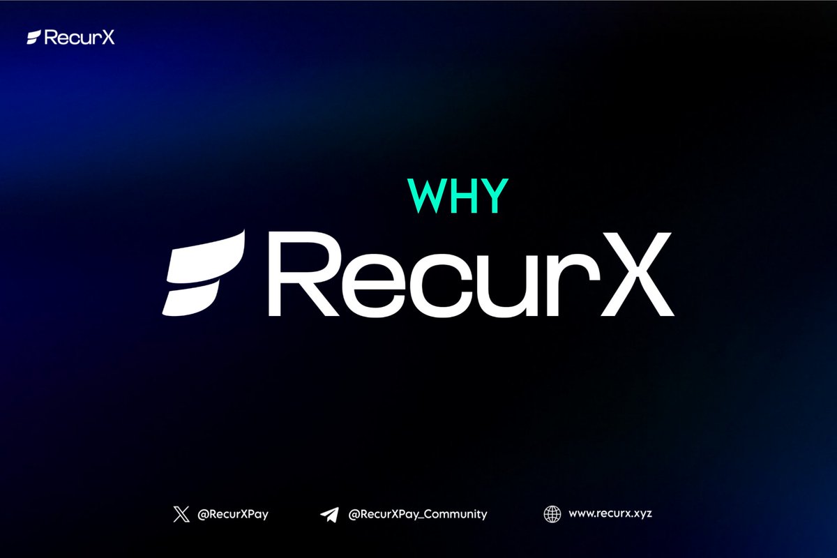 RecurXPay's tweet photo. 🔍 Why RecurX?
✅ 0% Fees
✅ Decentralized KYC
✅ NO Scams
✅ 150+ Cryptos from day 1
✅ Fiat Support
✅ Speed
Everything in one place.
#Recurx #Web3 #Crypto #Payments #memecoin https://t.co/fBkuQwCugW