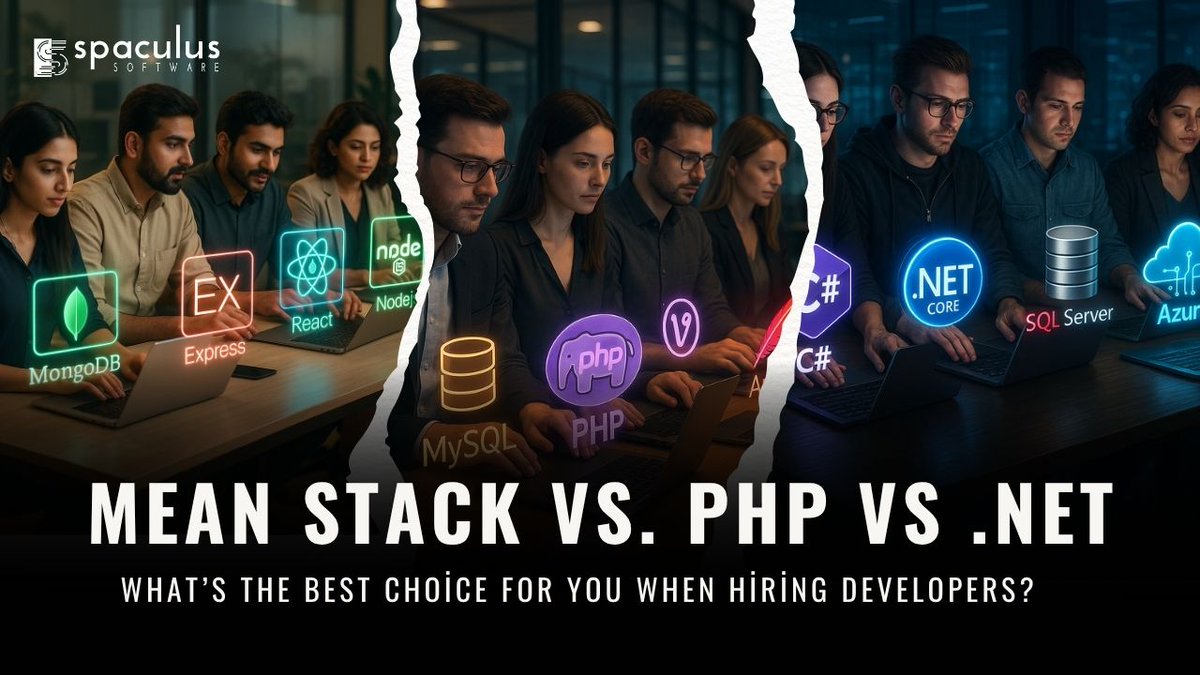 Spaculus's tweet image. Discover which web stack wins in 2025: MEAN vs PHP vs .NET-we break down speed, scalability, security, cost and more so you can choose the right tech for your next project.
Read now spaculus.com/blog/mean-stac…
#WebDevelopment #TechStack #Spaculus #Spaculussoftware