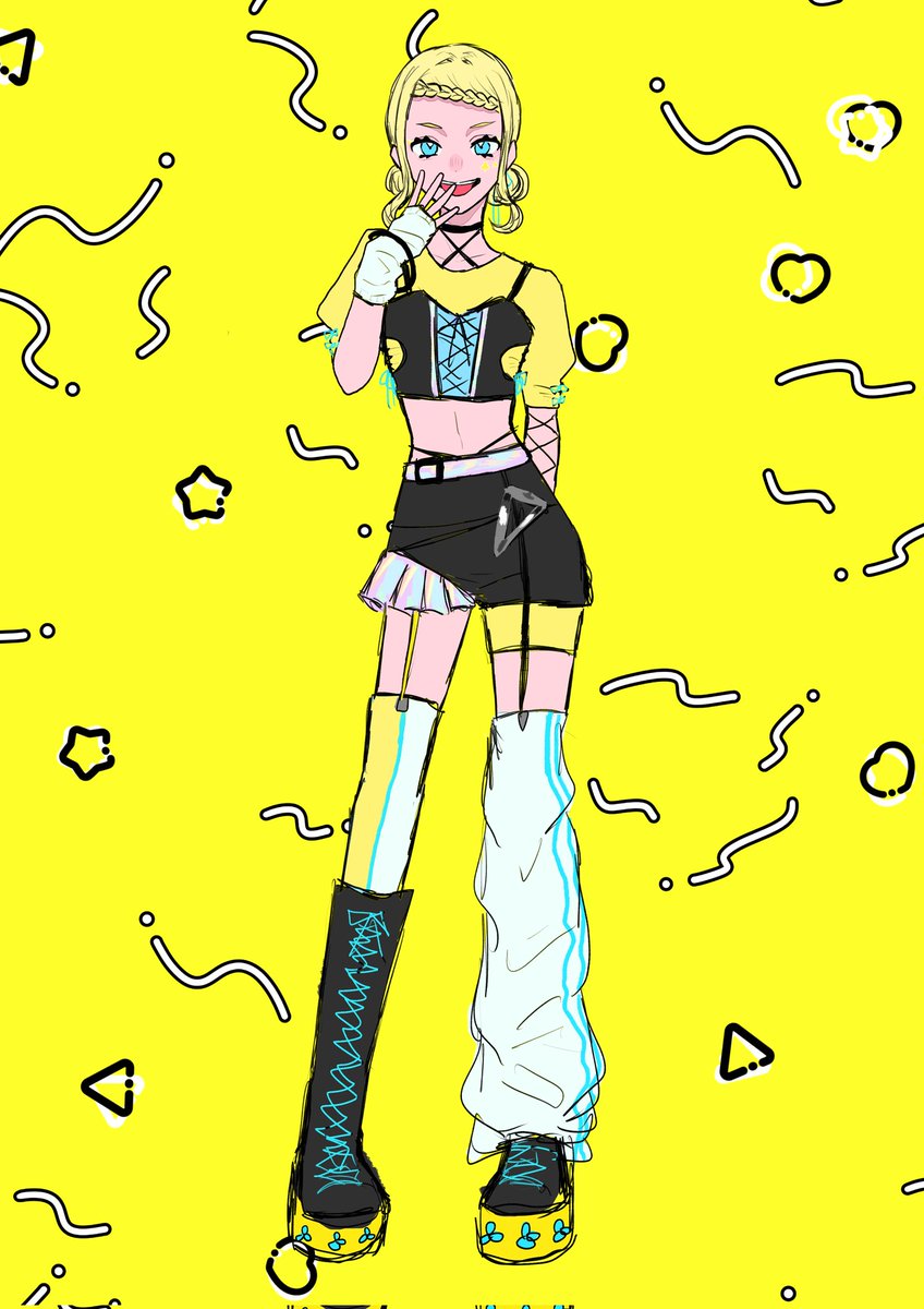 sha_to0's tweet photo. 前描いたやつ💛💙🩷
#絵描きさんと繋がりたい 
#絵柄が好みって人にフォローされたい 
#オリキャラ https://t.co/ylh9nCF4Xe