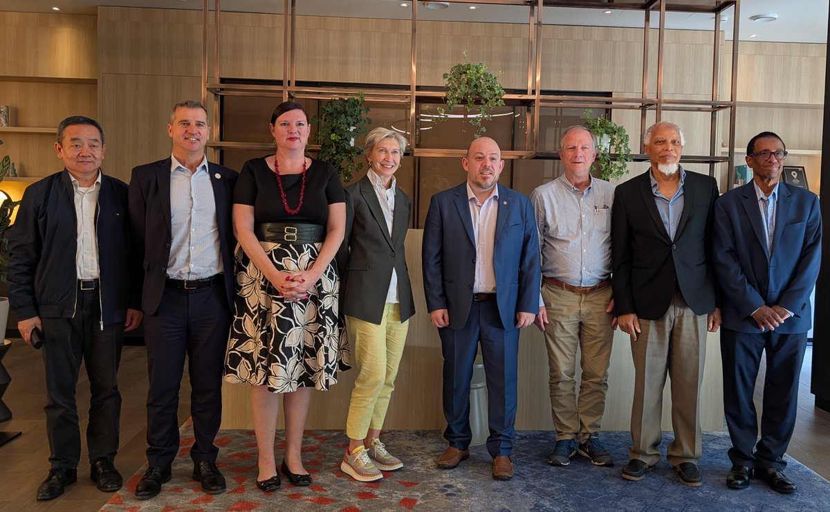 FIDIC's tweet image. 📍@FCL_FIDIC was proud to host the in-person meeting of its Certification Board this month – the first in two years!
Chaired by Eng. Bayo Adeola, the board (Lindy Patterson KC, Stéphane Giraud, Dr Michèle Kruger, Dr Ron Watermeyer, Dr Hu Zhangxi & Tesfaalem Gebreiyesus) shared…