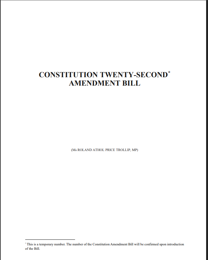 PMG_SA's tweet image. MP @AtholT intends to introduce the Constitution Twenty-Second Amendment Bill
The public is invited to comment on the content of the draft bill
🖇️ pmg.org.za/call-for-comme…