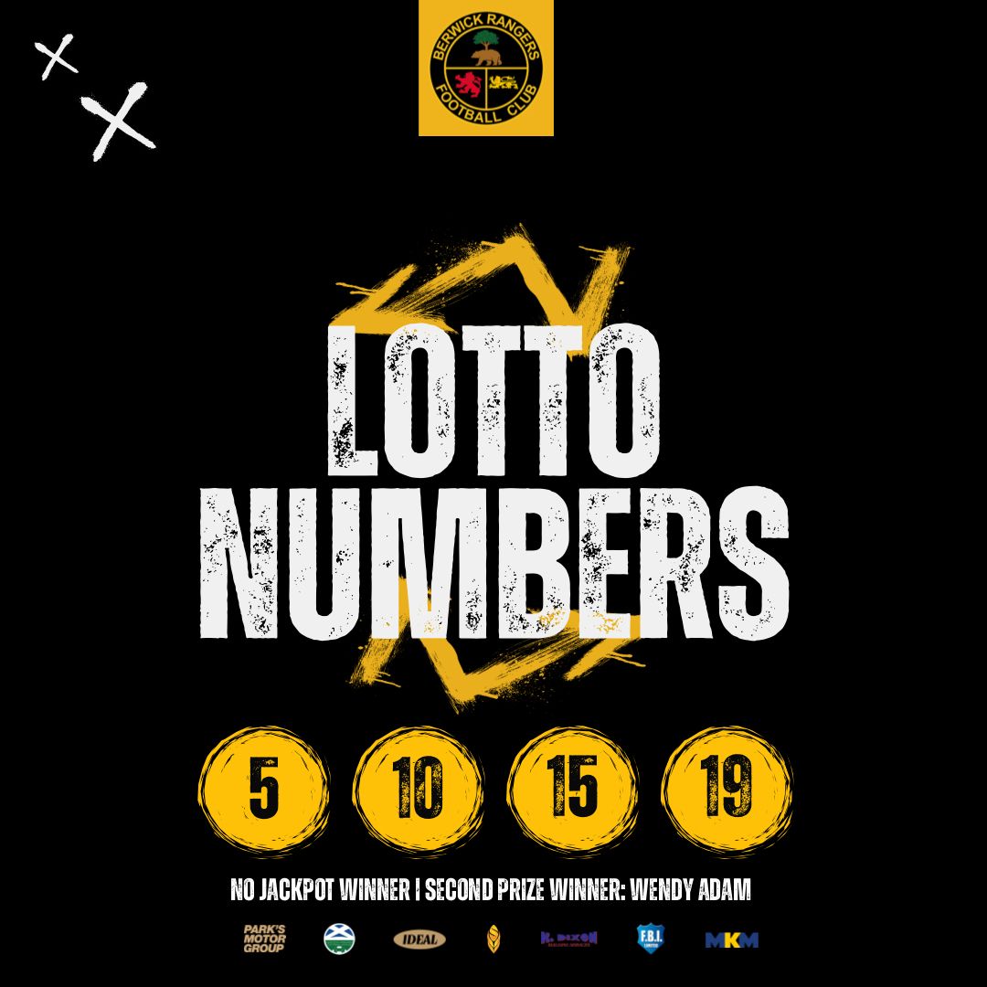 🎰 | BRFC Lotto!

No jackpot winner, but we do have a second prize winner. Congratulations to Wendy!

Next week’s jackpot is £1,075!

⬇️ Be in the chance to win big! ⬇️

buff.ly/P22cyLv

🖤💛