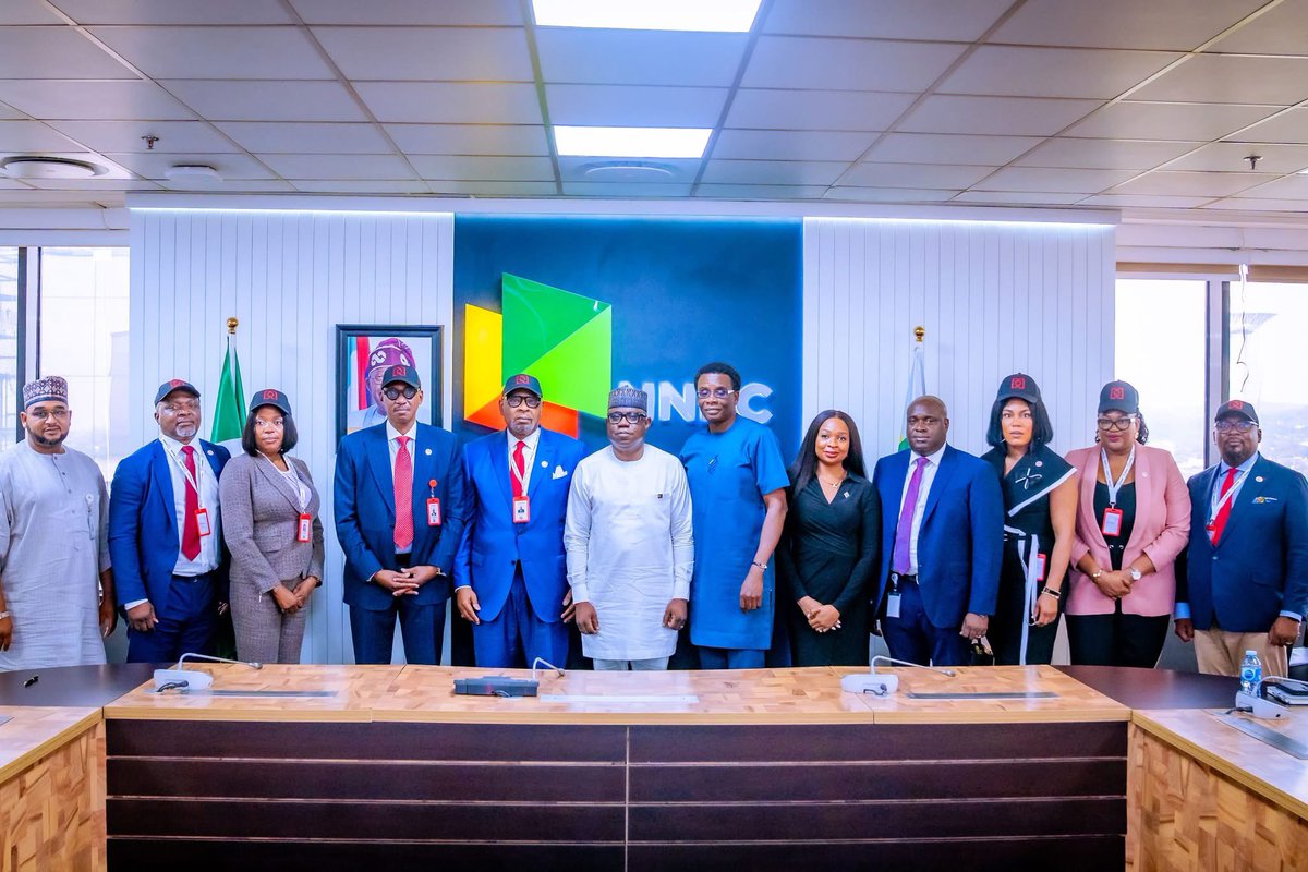 Babafemi Oretuyi (@opetuyii) on Twitter photo The Group Chief Executive Officer <a href="/nnpclimited/">NNPC Limited</a> received a delegation from Nembe Exploration & Production Company Limited (formerly Aiteo Exploration & Production Company Limited) led by Victor Okoronkwo, Group Managing Director on a courtesy visit at NNPC Towers, Abuja.
24th The Group Chief Executive Officer <a href="/nnpclimited/">NNPC Limited</a> received a delegation from Nembe Exploration & Production Company Limited (formerly Aiteo Exploration & Production Company Limited) led by Victor Okoronkwo, Group Managing Director on a courtesy visit at NNPC Towers, Abuja.
24th